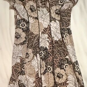 Sami & Jo Black and Tan Patterned Dress